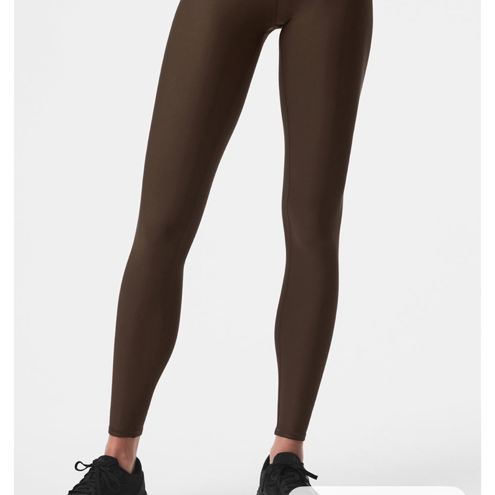 High waisted Espresso brown Alo leggings 7/8 length